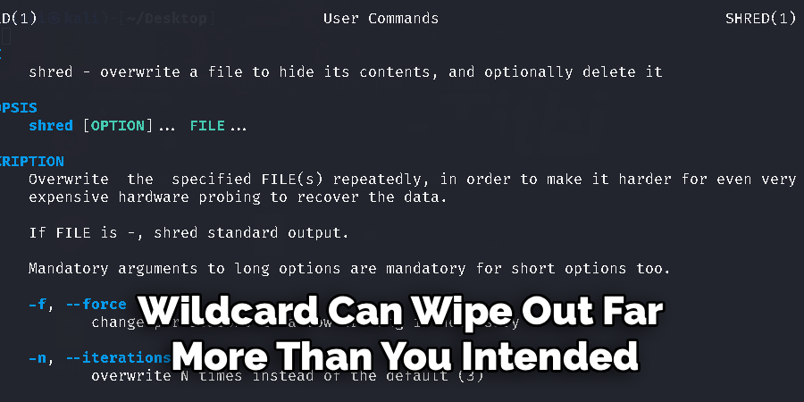 Wildcard Can Wipe Out Far 
More Than You Intended