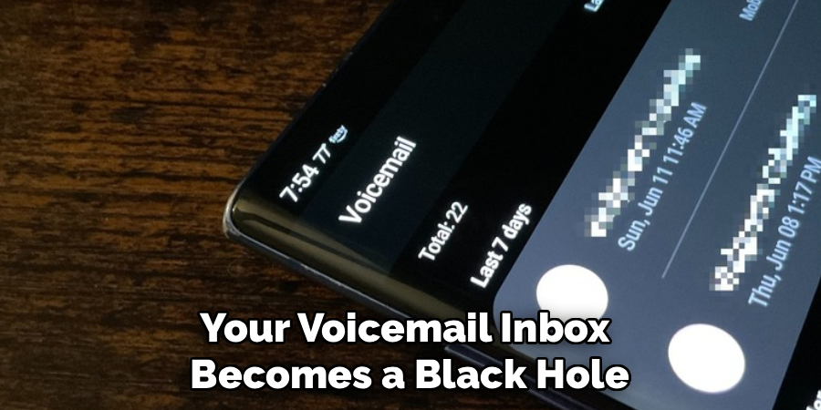 Your Voicemail Inbox 
Becomes a Black Hole